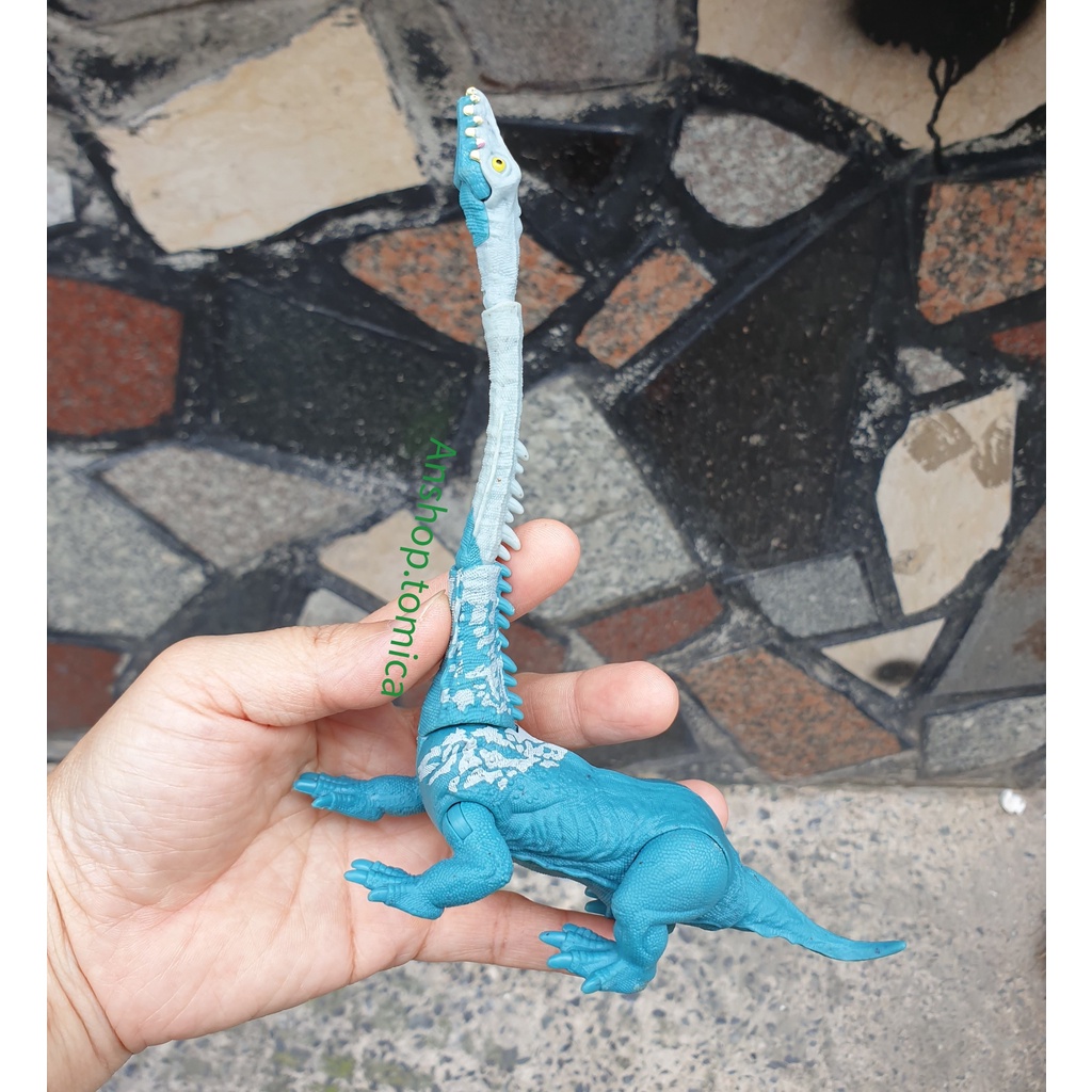 Mô hình khủng long Jurassic World màu xanh hàng Mattel KL04