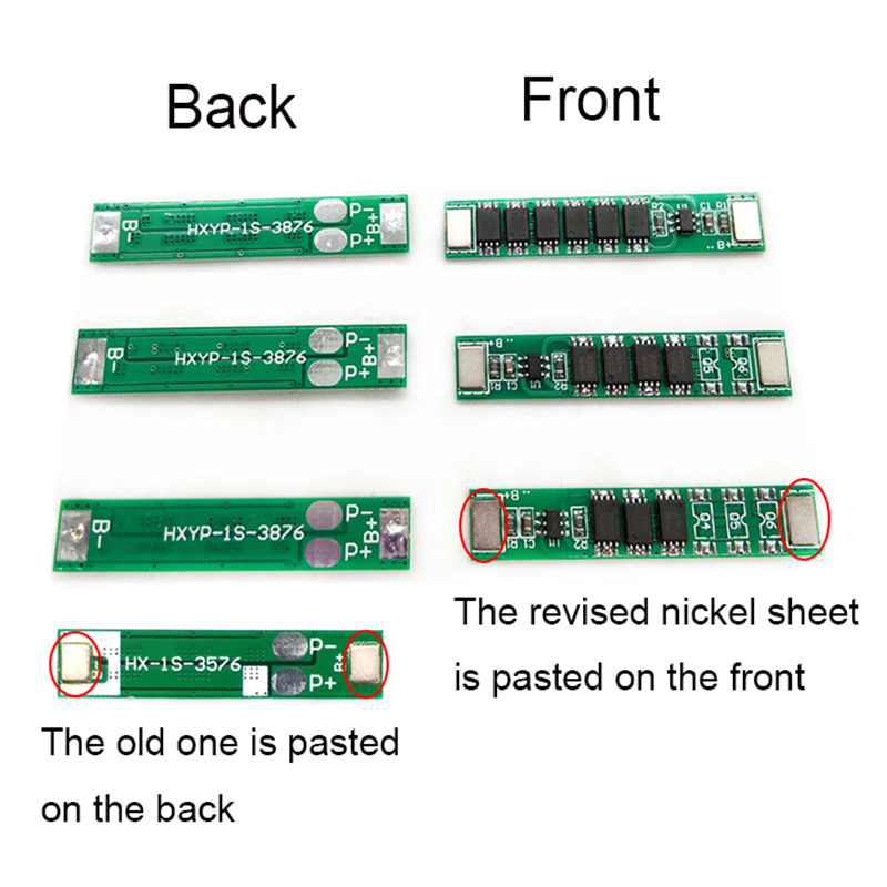 Bảng bảo vệ pin lithium 1S 3.7V 6-12A / pin polymer 18650 chất lượng cao