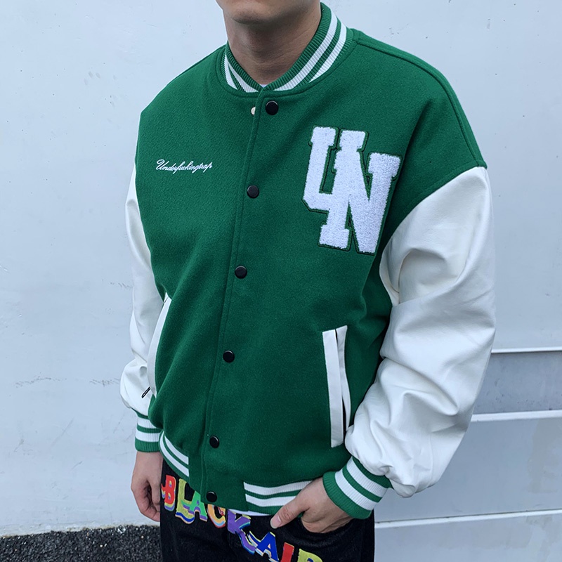 Áo Khoác Bóng Chày Thêu Hình Đại Bàng Phong Cách Hip Hop Cho Nam