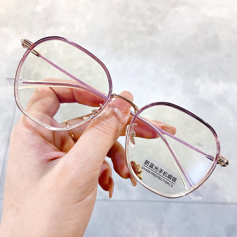 Mắt Kính Gọng Tròn Trong Suốt Chống Ánh Sáng Xanh Thời Trang Cho Nam Và Nữjz2816 | BigBuy360 - bigbuy360.vn