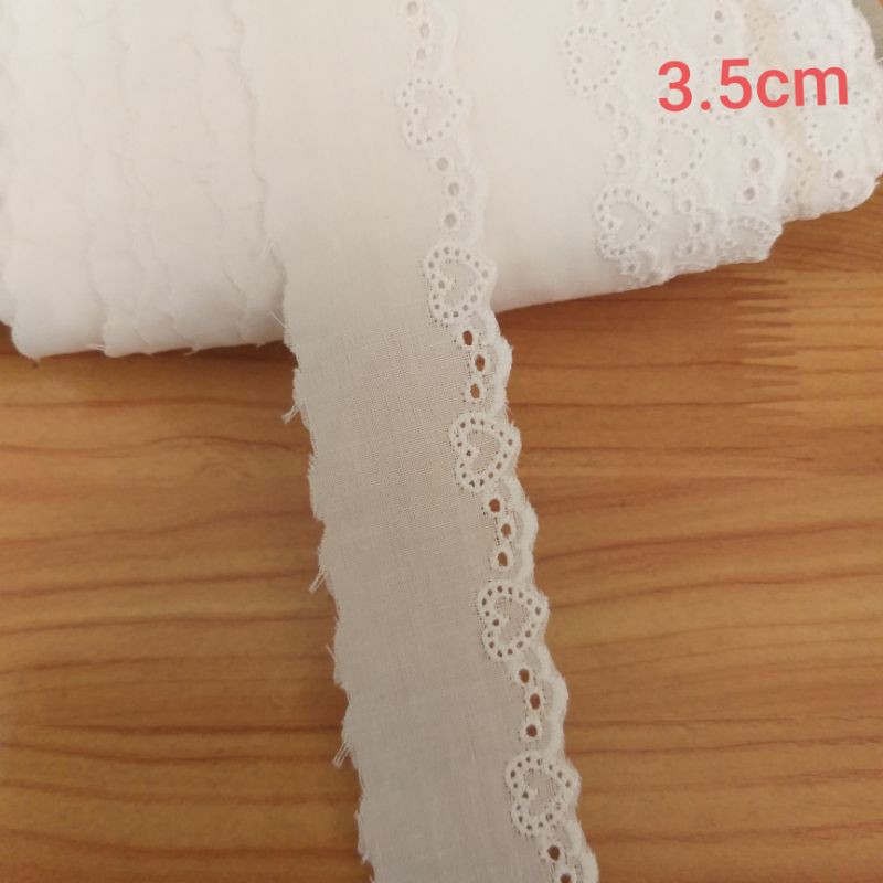 Ren thô boi , màu trắng size 3.5cm.(1m3/6k)