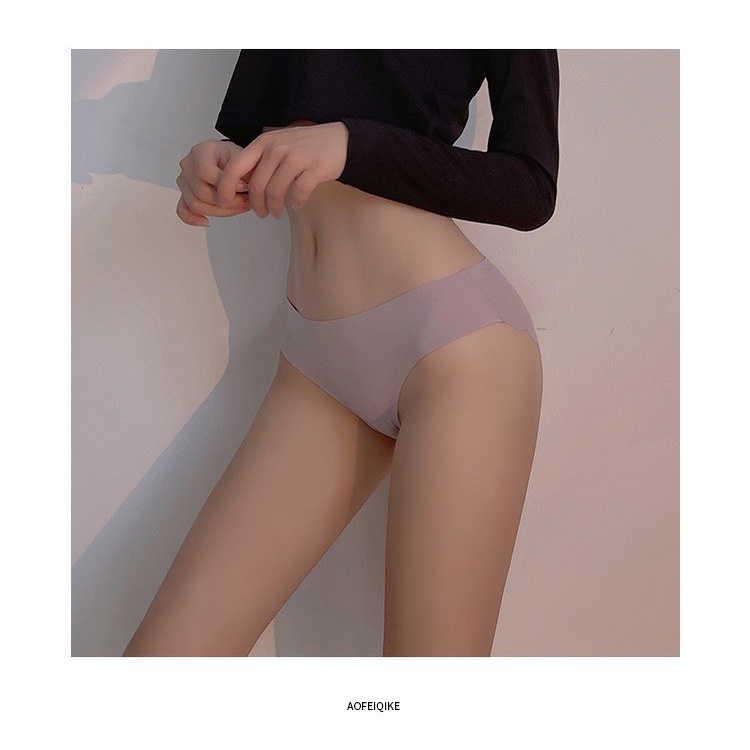 Quần Lót Nữ Đúc Su Lụa Thun Lạnh không đường may viền sóng gợi cảm tôn dáng sexy mã 0233