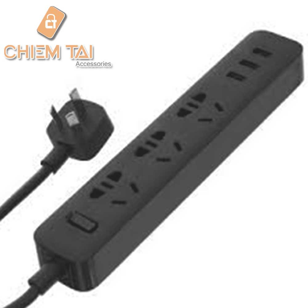 Ổ cắm Xiaomi Mi Power Strip tích hợp cổng USB (màu đen)