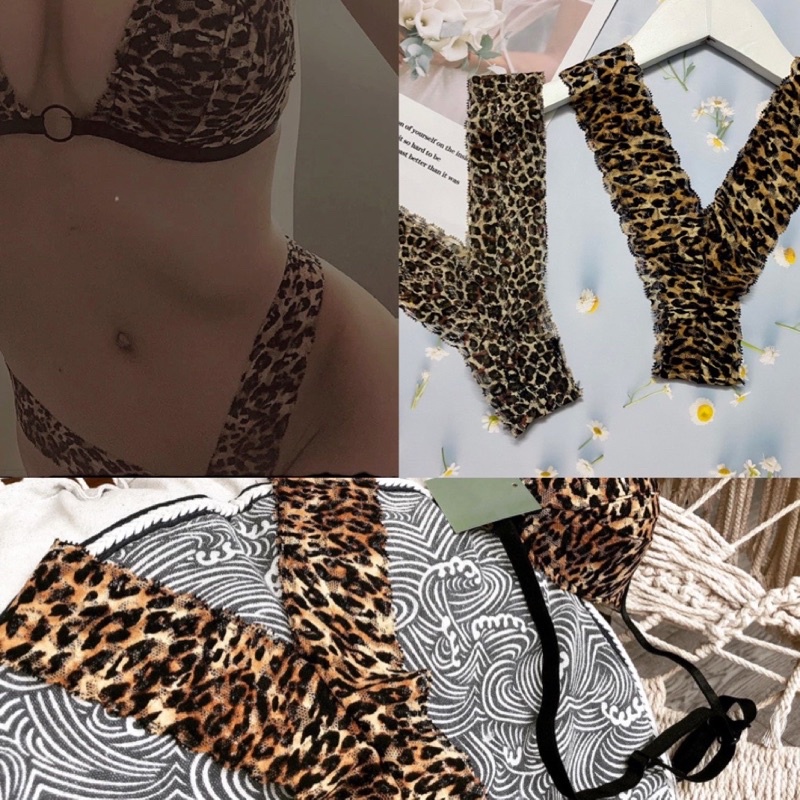 Quần lót ren lọt khe chữ Y sexy gợi cảm màu TRẮNG - ĐEN - BEO