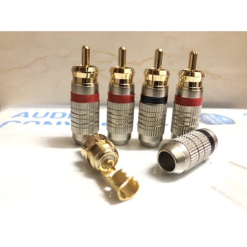 Jack rắc hoa sen rca AV hàn hãng MONSTER như Ảnh. Báo giá 1 jack.