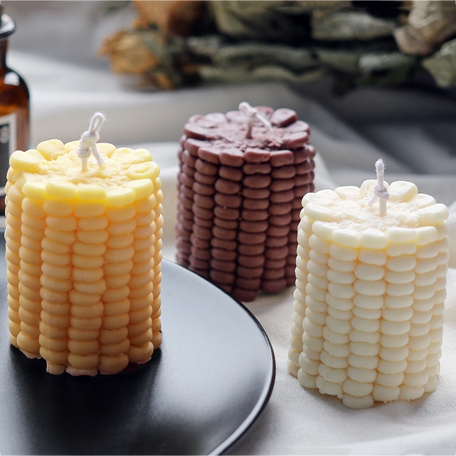 Khuôn Silicone Tạo Hình Quả Bắp 3d Làm Nến Thơm Tiện Dụng