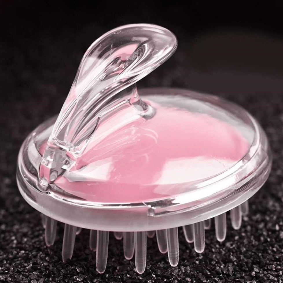 Lượt Gội Đầu Silicon Massage - Lược Chải đầu Silicone siêu đàn hồi giúp chống gãy rụng, gỡ rối tóc