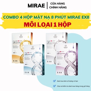 Combo 4 Hộp Mặt Nạ Đài Loan Mirae EX 8 Phút Dưỡng Da Cấp Tốc 20g x 5 miếng / Hộp