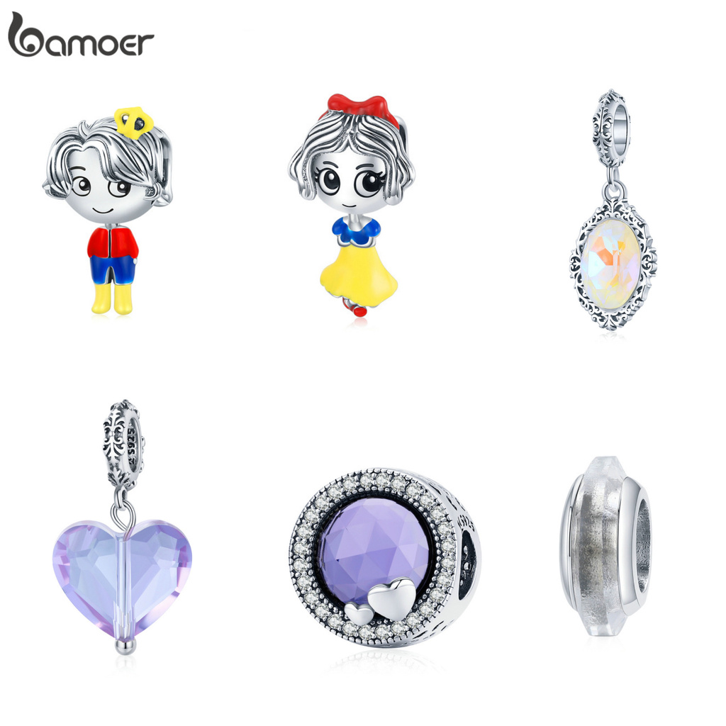 Hạt Trang Sức Bamoer SCC1813 Bạc Sterling 925 Kiểu Thiên Thần Đa Dạng Sành Điệu