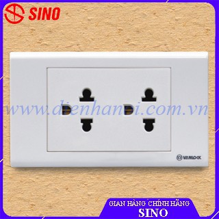 Ổ cắm đôi 3 chấu SINO S18