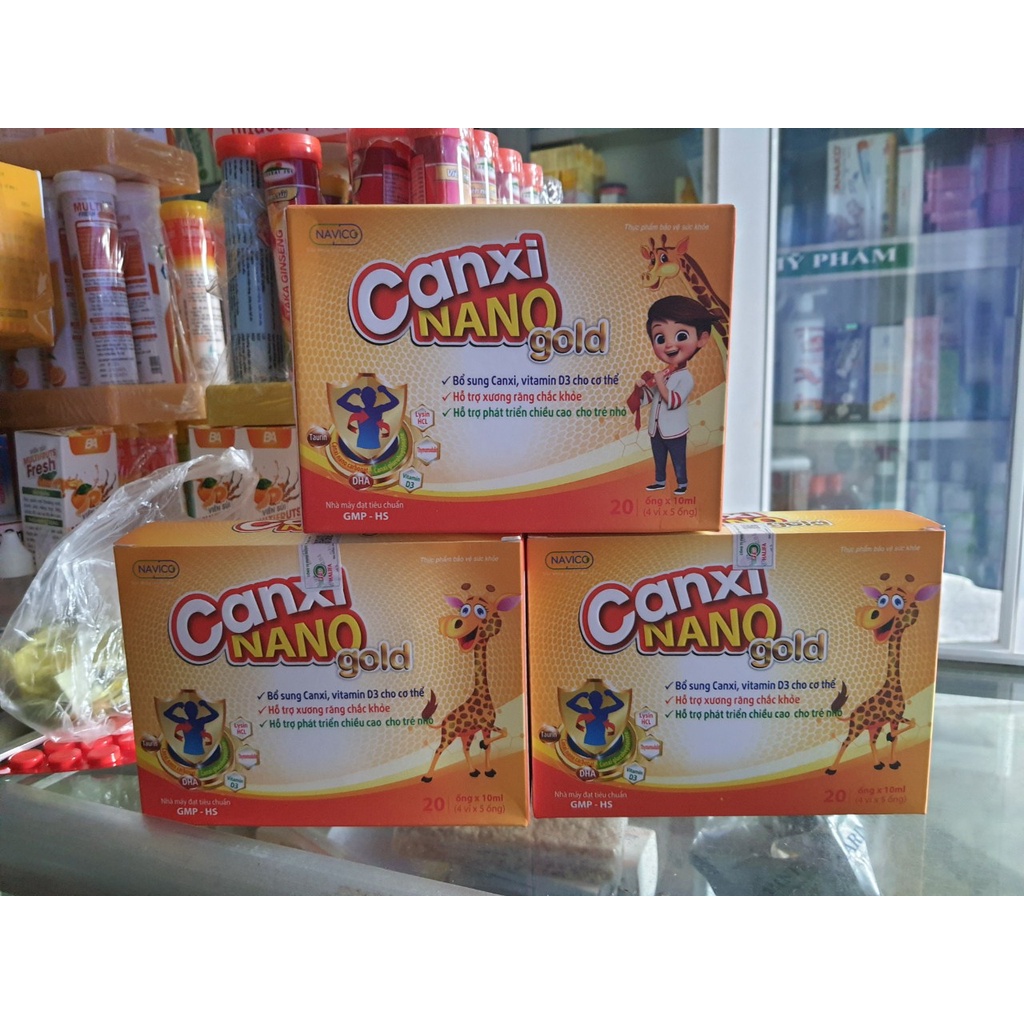 Canxi nano gold - Bổ sung canxi, vitamin d3 , MK7 hỗ trợ xương chắc khỏe