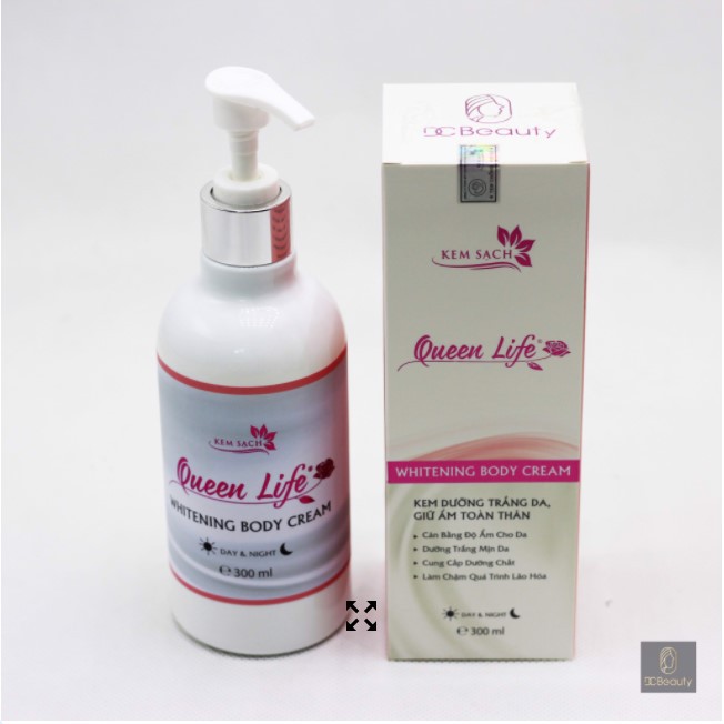 Kem dưỡng da toàn thân cao cấp Queen Life ( chai) , dưỡng ẩm, trắng mịn da