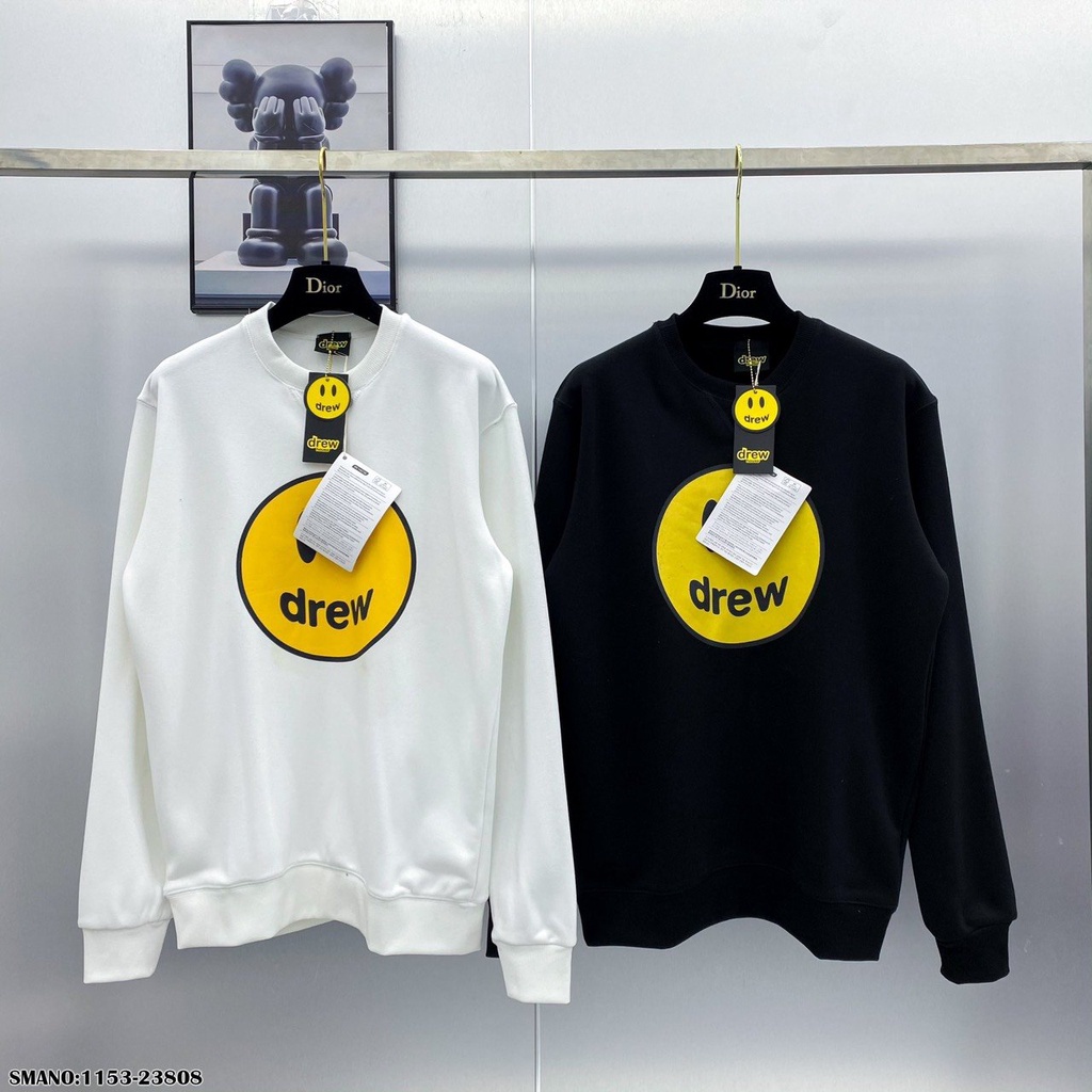 Áo sweater hình mặt cười chất liệu poly dày dặn mềm mại phong cách trẻ trung năng động cho cả nam và nữ, - TD94