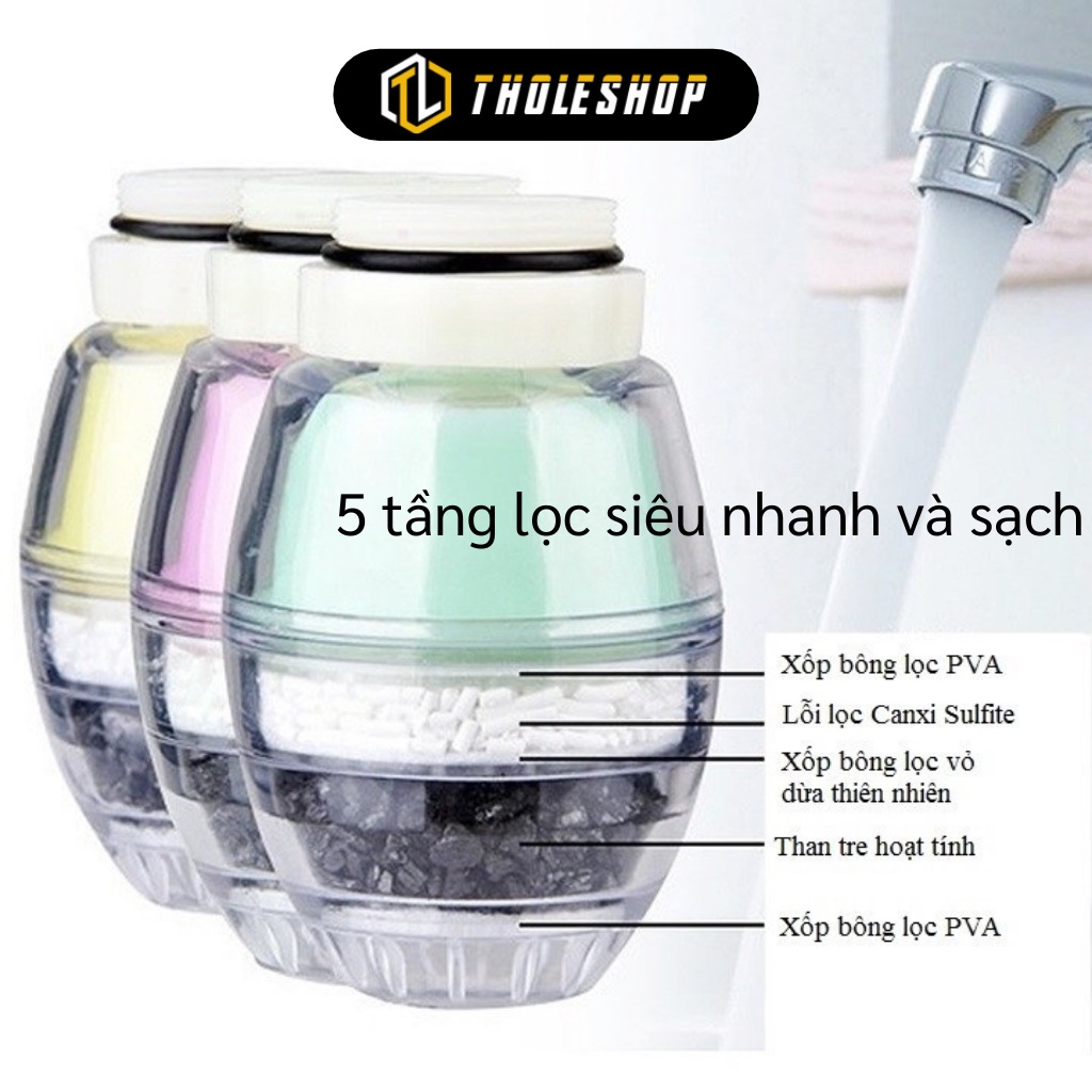 Đầu Lọc Nước Sinh Hoạt Tại Vòi 5 Tầng Với Tốc Độ Lọc Nhanh Tholeshop 6937