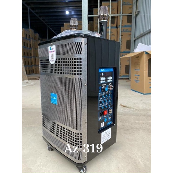 Loa Kéo Bluetooth Azpro Az-319-Bas 25 Karaoke Động-Tặng Kèm 2 Micro Không Dây