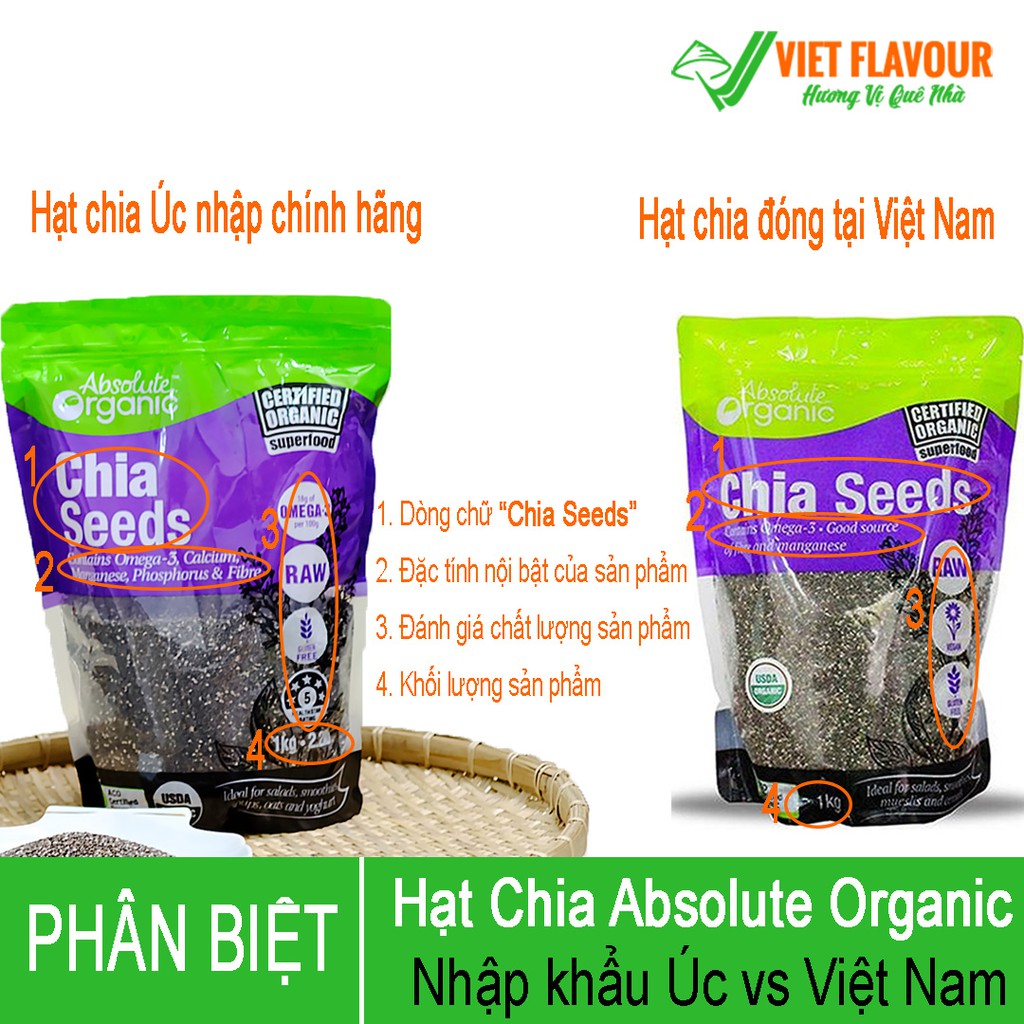 Hạt chia Úc 1kg/ 500g GIÁ SỈ 💰 KHO SỈ NGƯỜI HAI QUÊ - HAI QUÊ FOODS