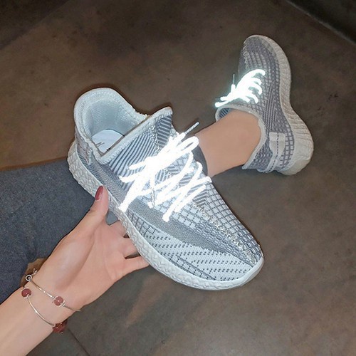 [kho sẵn sàng] Dây Giày Phản Quang Bản Dẹp Yeezy [Dây Dẹt Bản Siêu Hot] - 1 Đôi DGPG03