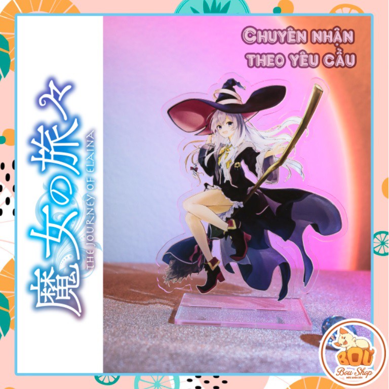 Tượng đứng Standee Majo no Tabitabi - Hành trình của Elaina - Wandering Witch The Journey of Elaina Acrylic Mica