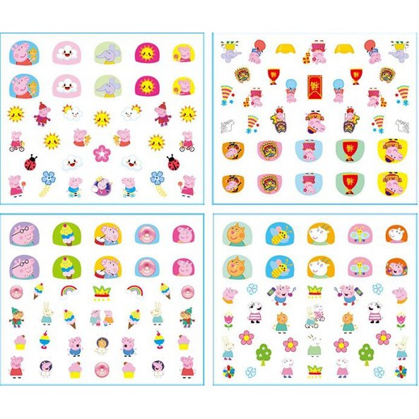 【COD】Decal Nước Họa Tiết Hoạt Hình Trang Trí Móng Tay Cho Bé
