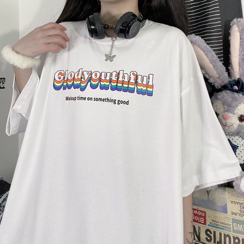 Áo thun❤Có size tay lỡ unisex Glodyouthful