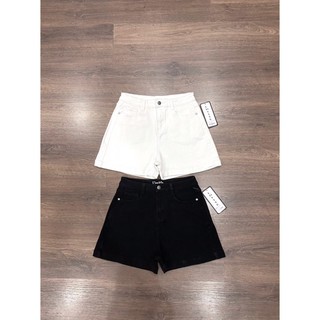QUẦN SHORT JEANS NỮ TRẮNG ĐEN LƯNG CAO tú tú