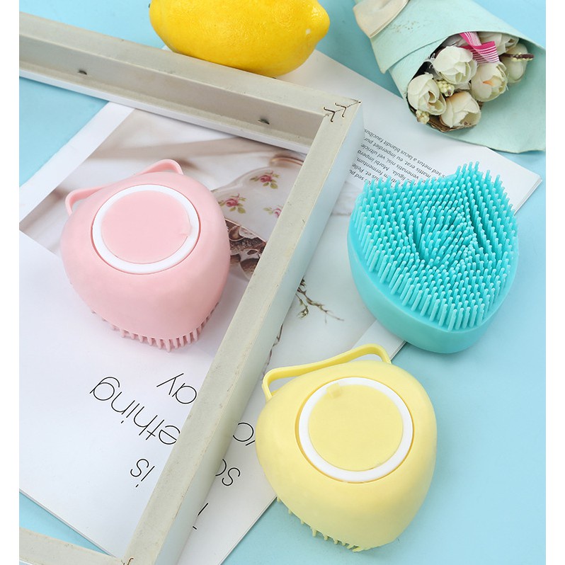 Cọ Tắm Massage Silicon Có Ngăn Chứa Dầu Tắm Tiện Lợi (SP081408)