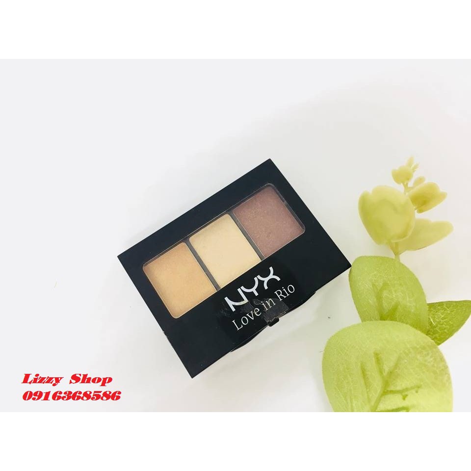 Phấn mắt 3 màu Nyx Love in Rio