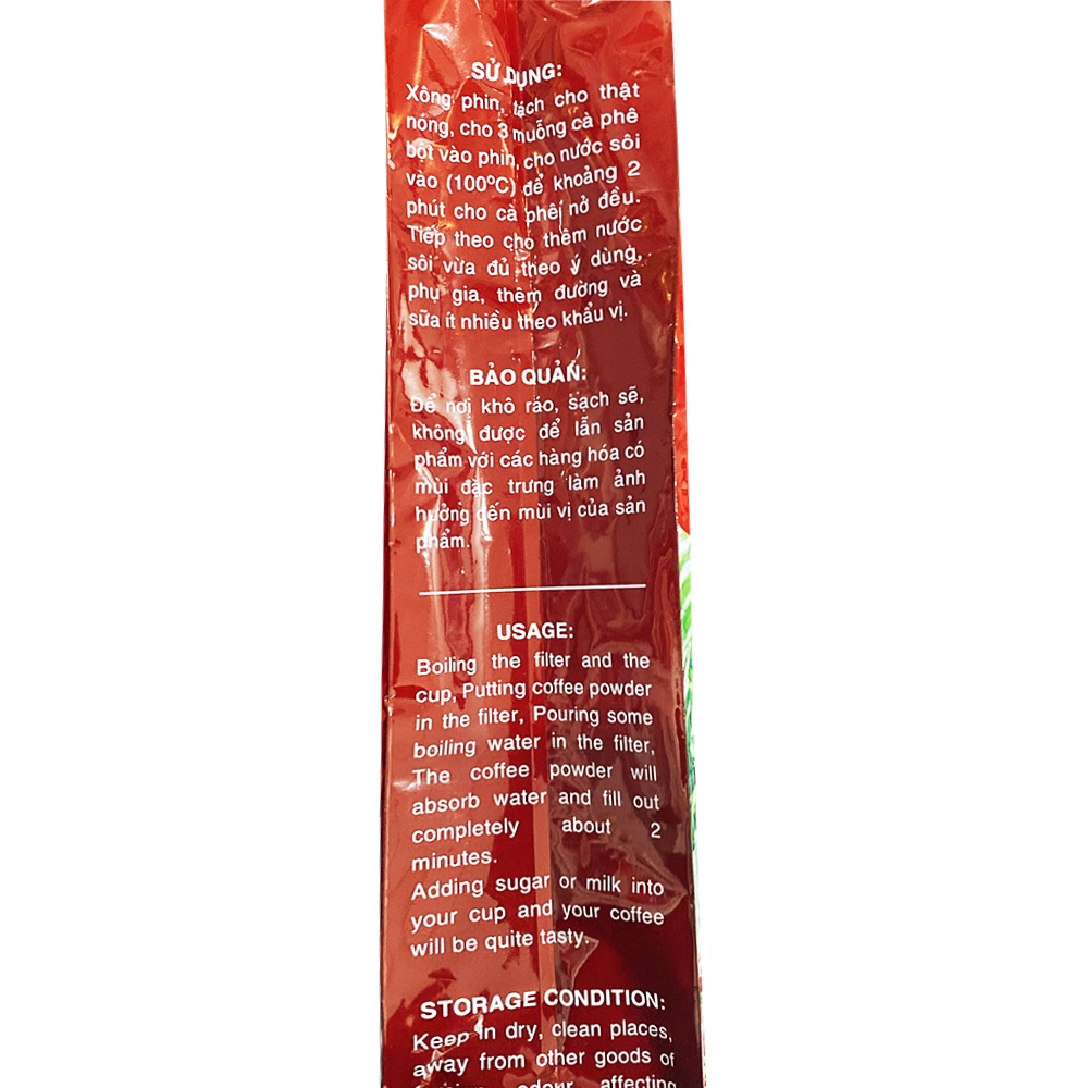 Combo 2 Bịch x 500gr Cà phê pha phin truyền thống thơm ngon Công ty Hoàng Vũ Z