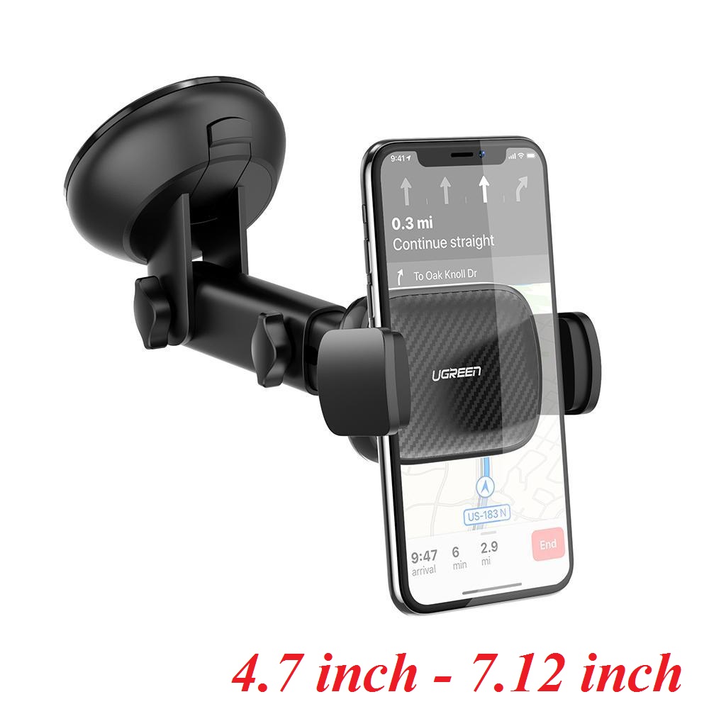 Ugreen 60991 hít chân không màu Đen Đế kẹp điện thoại trên ô tô LP176