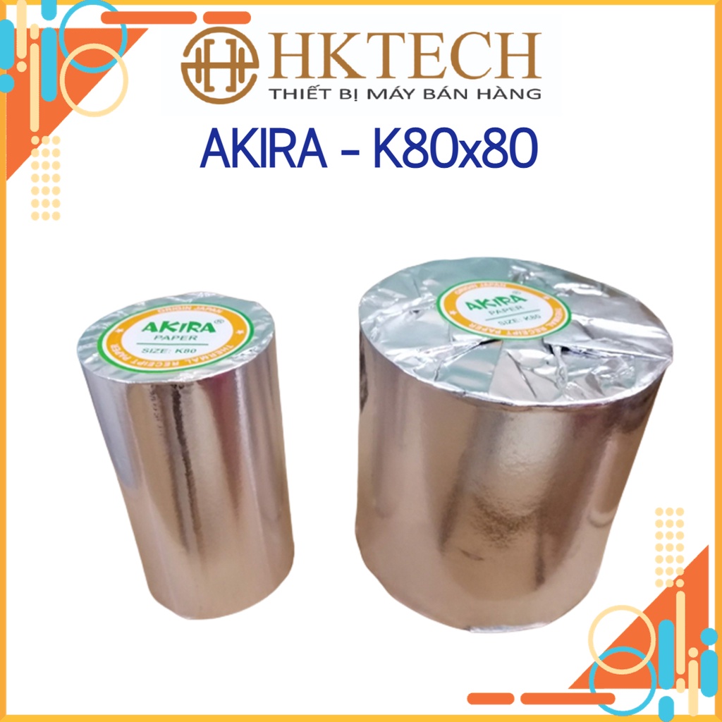 Giấy In Bill K80 - Giấy In Nhiệt K80 Đường Kính 80mm Cuộn giấy in Ocha, in nhiệt, in bill K80x80