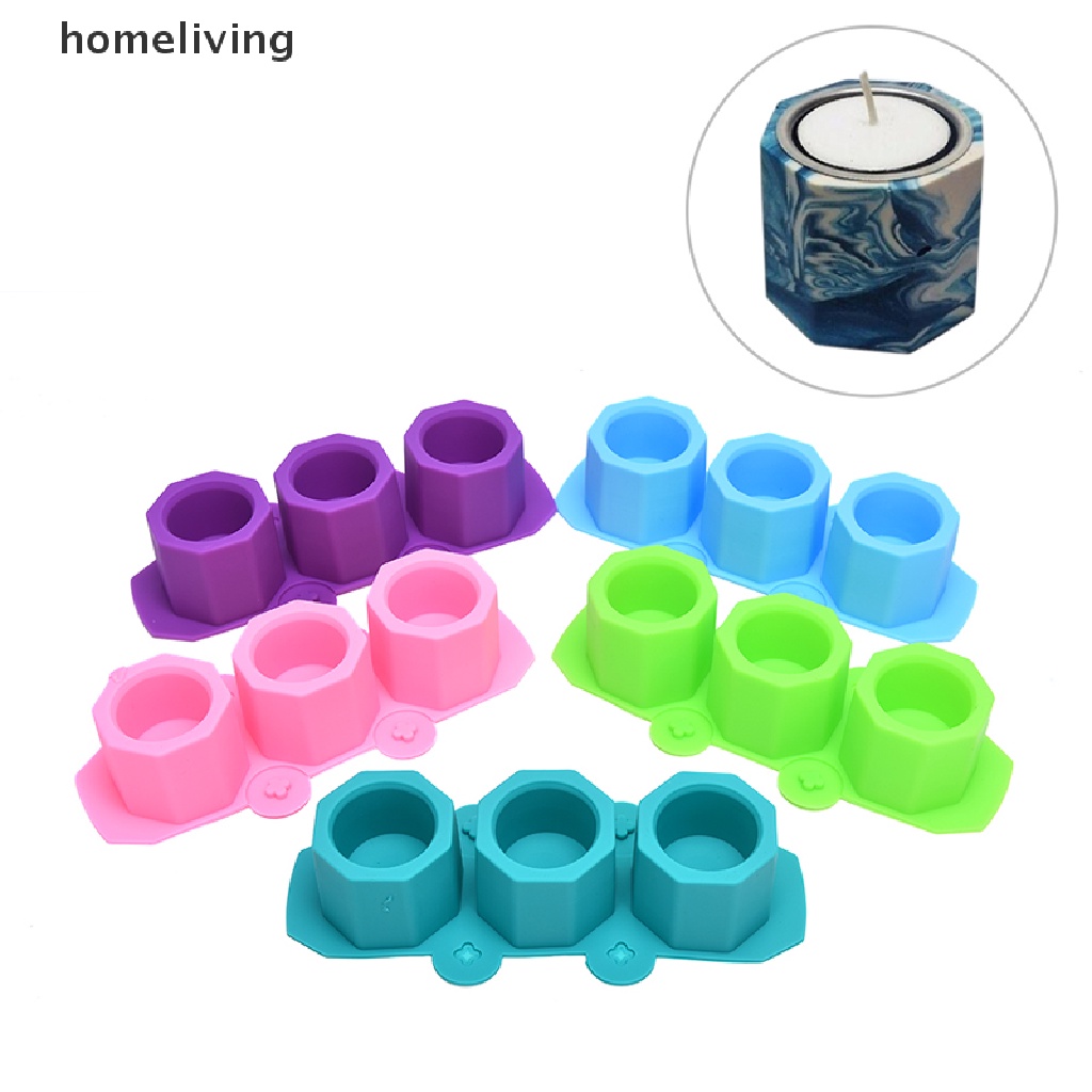 Khuôn Silicone Làm Chậu Hoa Xi Măng Kiểu Hình Học Tiện Dụng