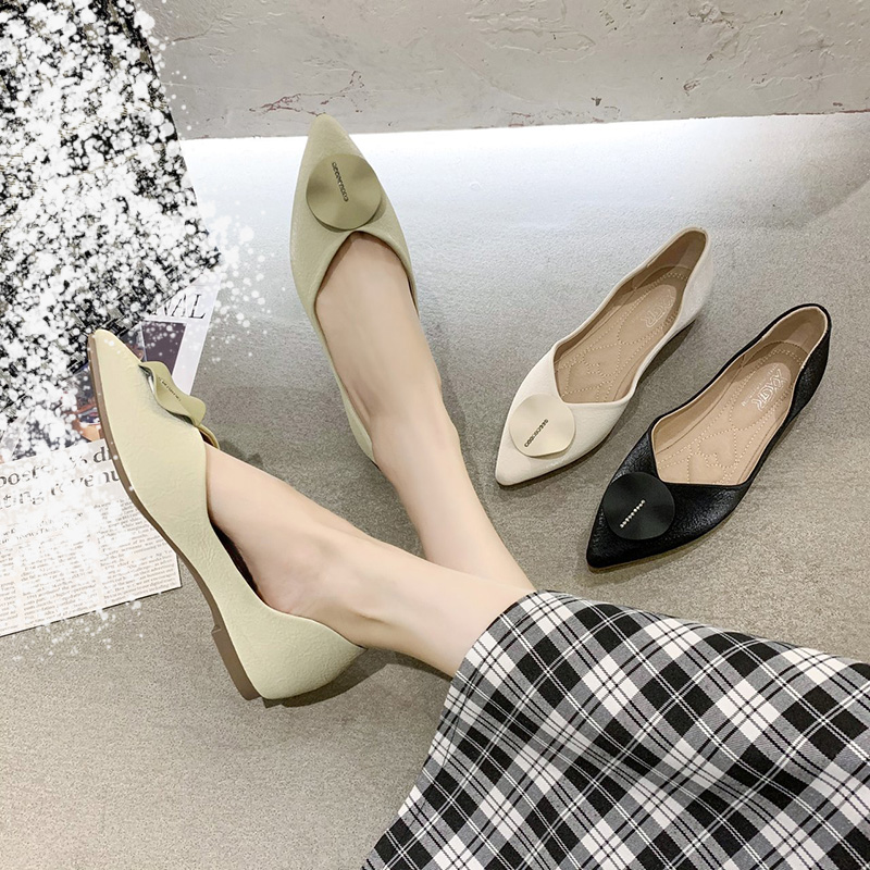 Giày Bệt Nữ, Giày Đế Bằng Mũi Nhọn Phong Cách Hàn Quốc | BigBuy360 - bigbuy360.vn