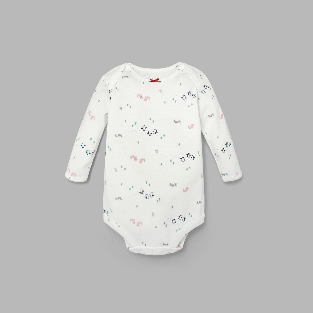 Bộ Bodysuit dài tay cho bé BAA BABY in họa tiết cho bé gái - GN-BD01D