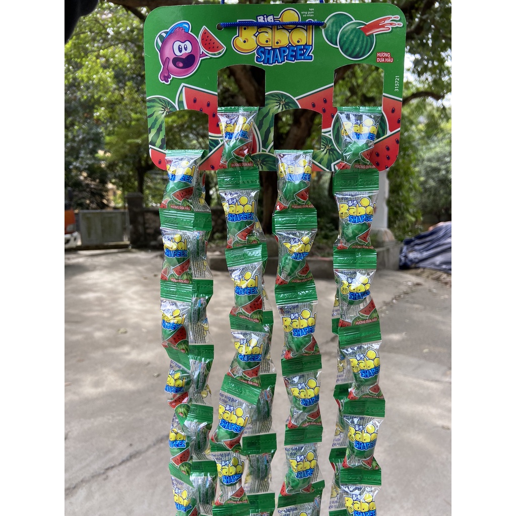 Kẹo Sing Gum Big Babol Shapeez Dưa Hấu dây 16 cái