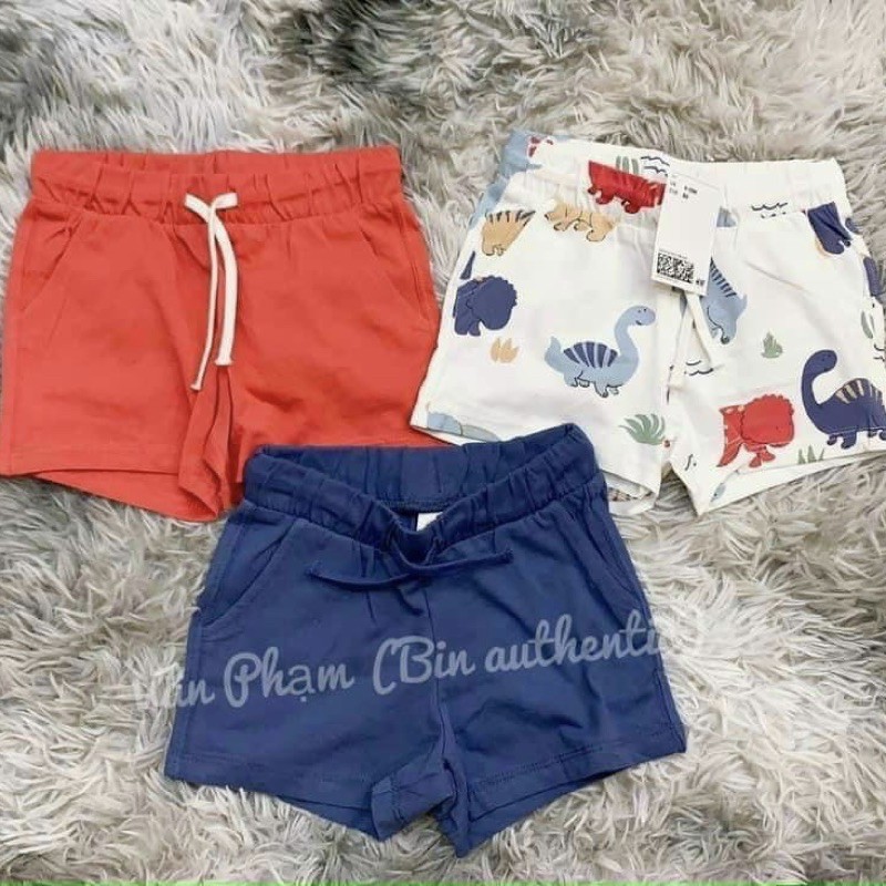 SET 3 QUẦN ĐÙI COTTON CHO BÉ TRAI DỄ THƯƠNG