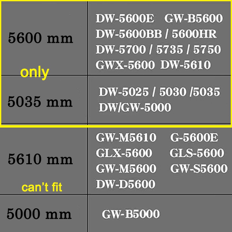 Ốp Bảo Vệ Chống Thấm Nước Cho Đồng Hồ Casio G-SHOCK DW5600/5000/5030/5025 DW5610 GW5000 GWB5600