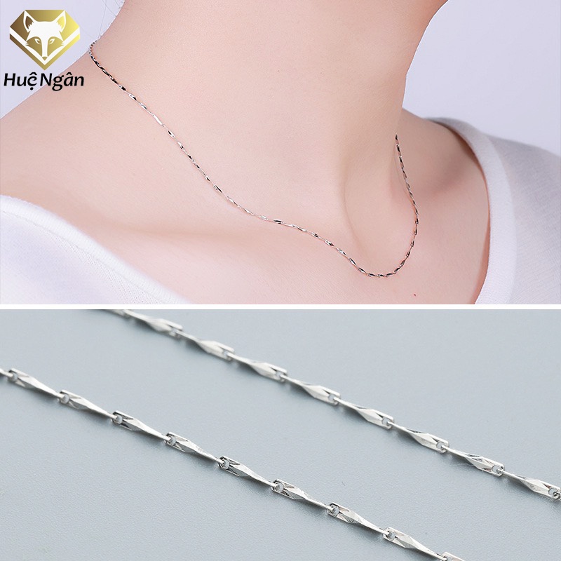 Dây chuyền bạc925 Huệ Ngân Dây mưa LMZ 2.0