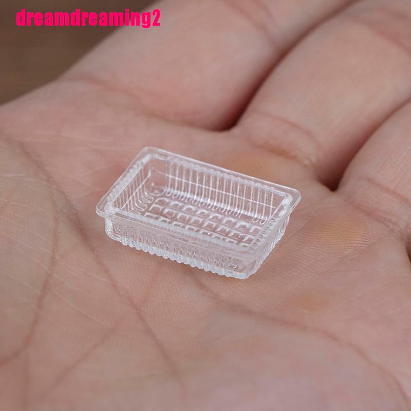 Bộ 2 Khay Đựng Thức Ăn Tỉ Lệ 1: 12 Trang Trí Nhà Búp Bê