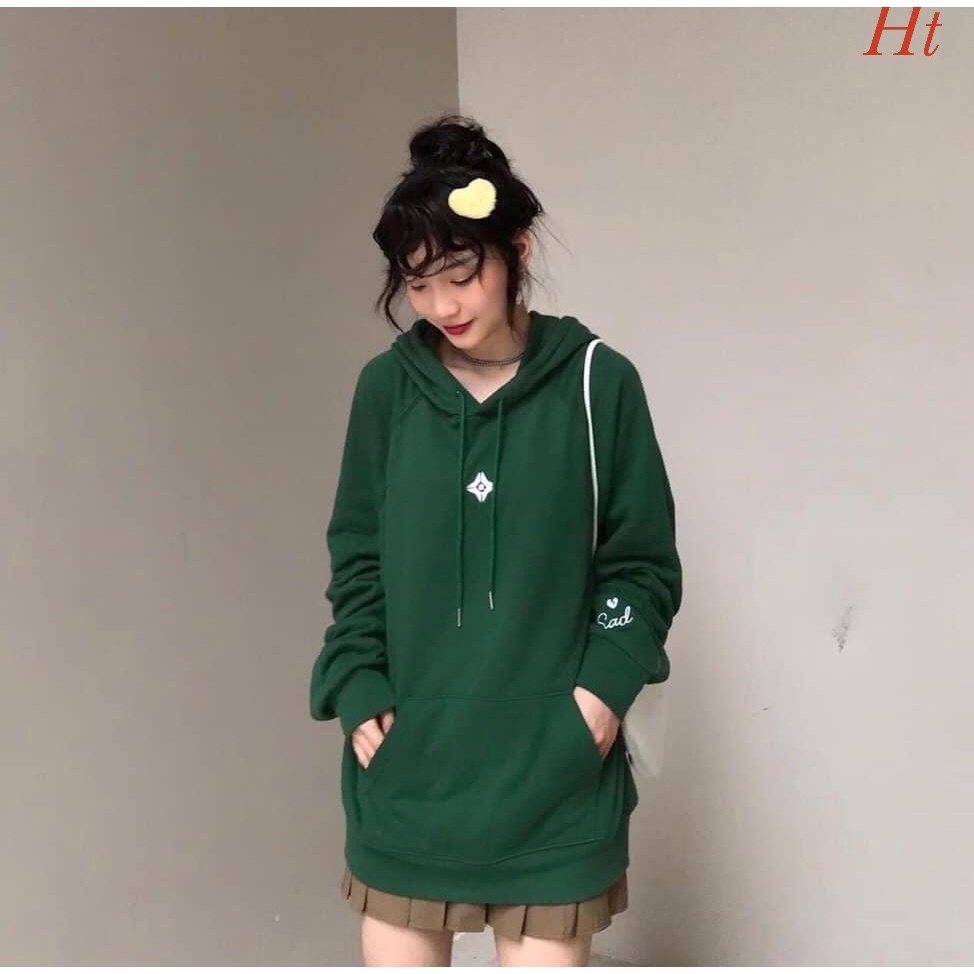 Áo hoodie Nam Nữ in chữ Too  chất nỉ cotton form thụng
