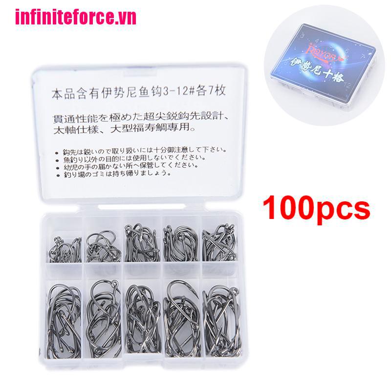 Bộ 100 Dụng Cụ Câu Cá Bằng Thép Không Gỉ Tiện Lợi