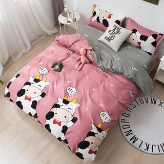 Bộ chăn ga gối , coton poly Emmibedding họa tiết hoa quả đủ size miễn phí bo chun