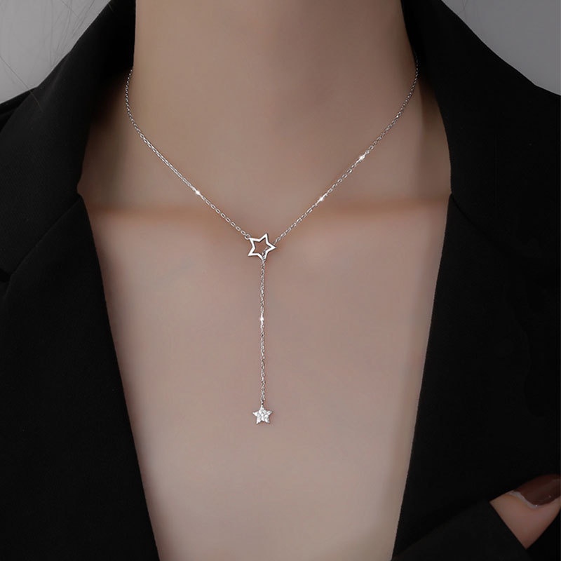 vòng cổ Choker Mặt Ngôi Sao Năm Cánh Thời Trang Hàn Quốc