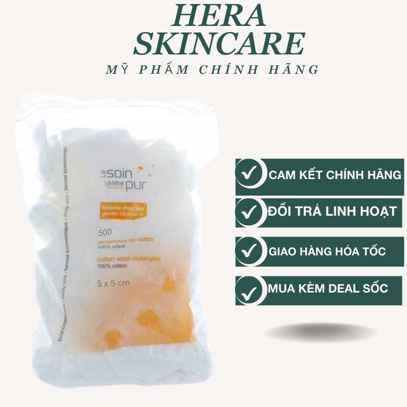 Bông tẩy trang Tetra pháp 600 miếng