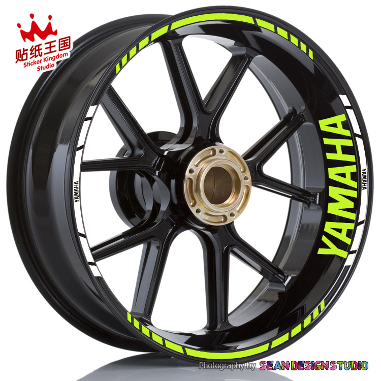 Sticker Phản Quang Dán Vành Bánh Xe Mô Tô yamaha yzf r1 r6 r3 r25 r15 mt03 mt07 mt09 mt10 fz1 fz6 Chống Thấm Nước