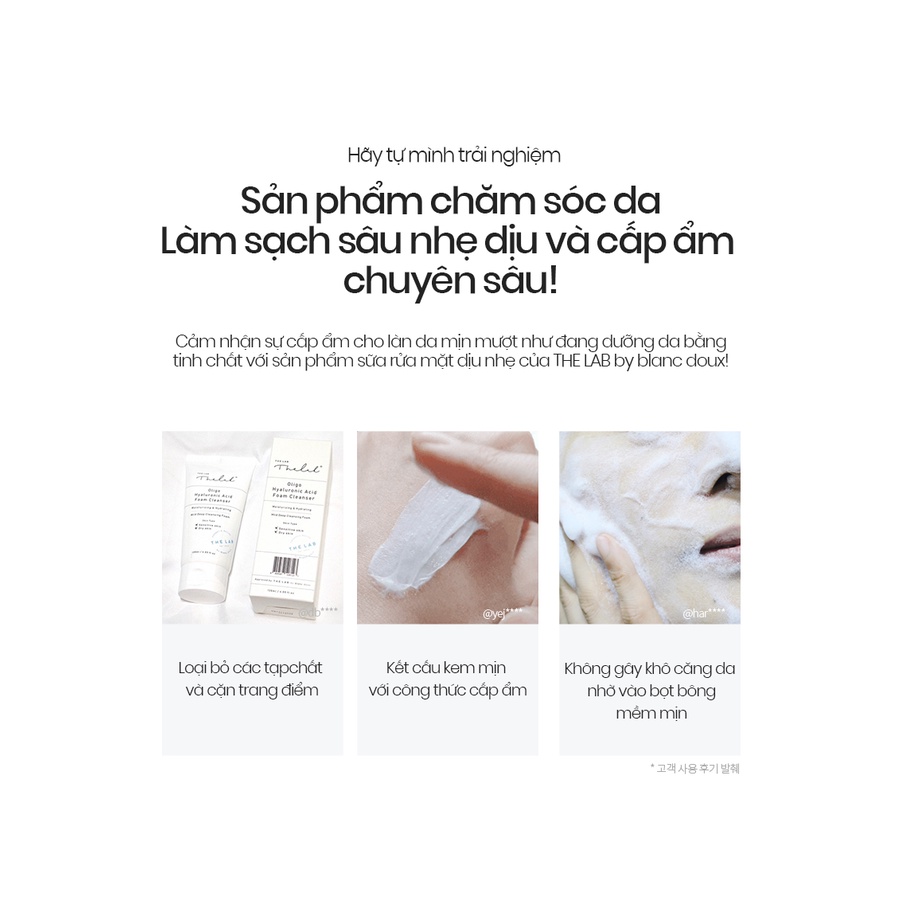 Sữa rửa mặt tạo bọt The Lab OH Foam Cleanser 120ml [COCOLUX]