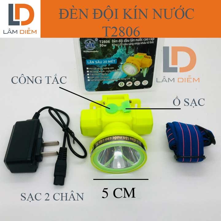 ĐÈN PIN ĐỘI ĐẦU SIÊU SÁNG CHÔNG NƯỚC T2806 - 2808 - 2810
