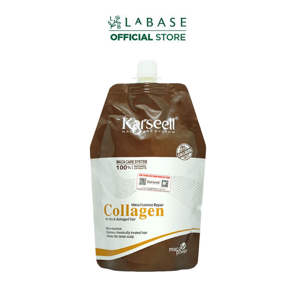 Kem Hấp Ủ Tóc Collagen Karseell Maca Essence Repair For Dry & Damaged Túi 500ml