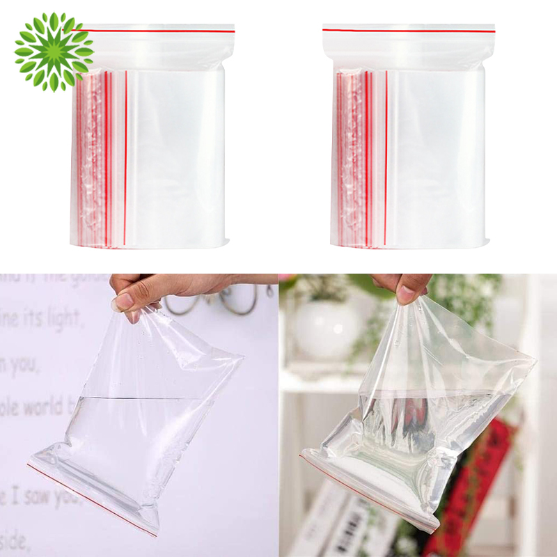 Set 100 Túi Zip Trong Suốt Đựng Thực Phẩm Tiện Dụng