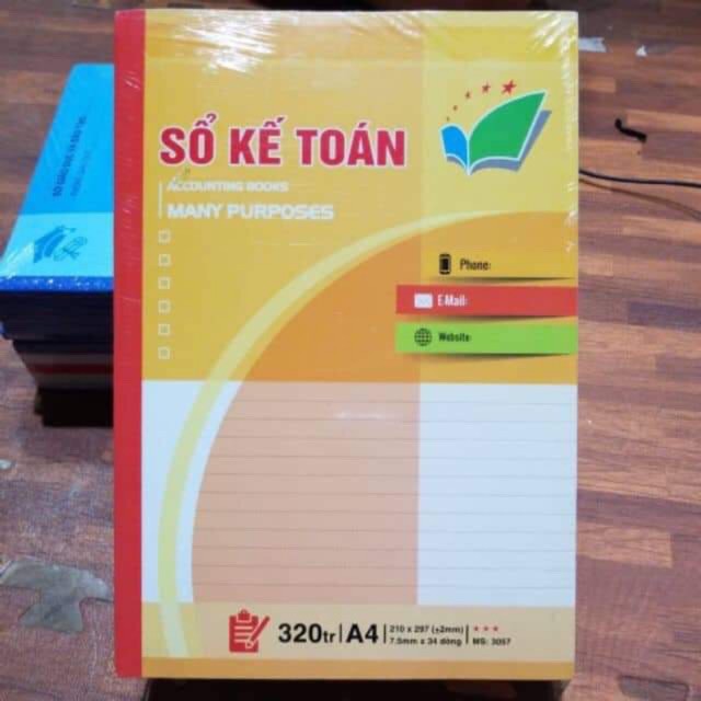 Sổ kế toán, sổ giáo án, sổ ghi chép dòng kẻ ngang A4 200tr hoặc 320tr