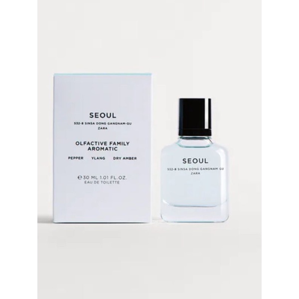 Nước hoa Zara man Seoul, Lisboa, London 80ml